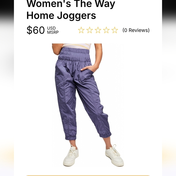 FP Movement The Way Home Joggers Sz L Purple - Picture 2 of 13